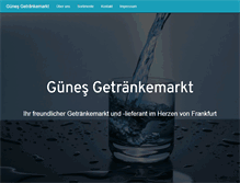 Tablet Screenshot of guenes-getraenke.de